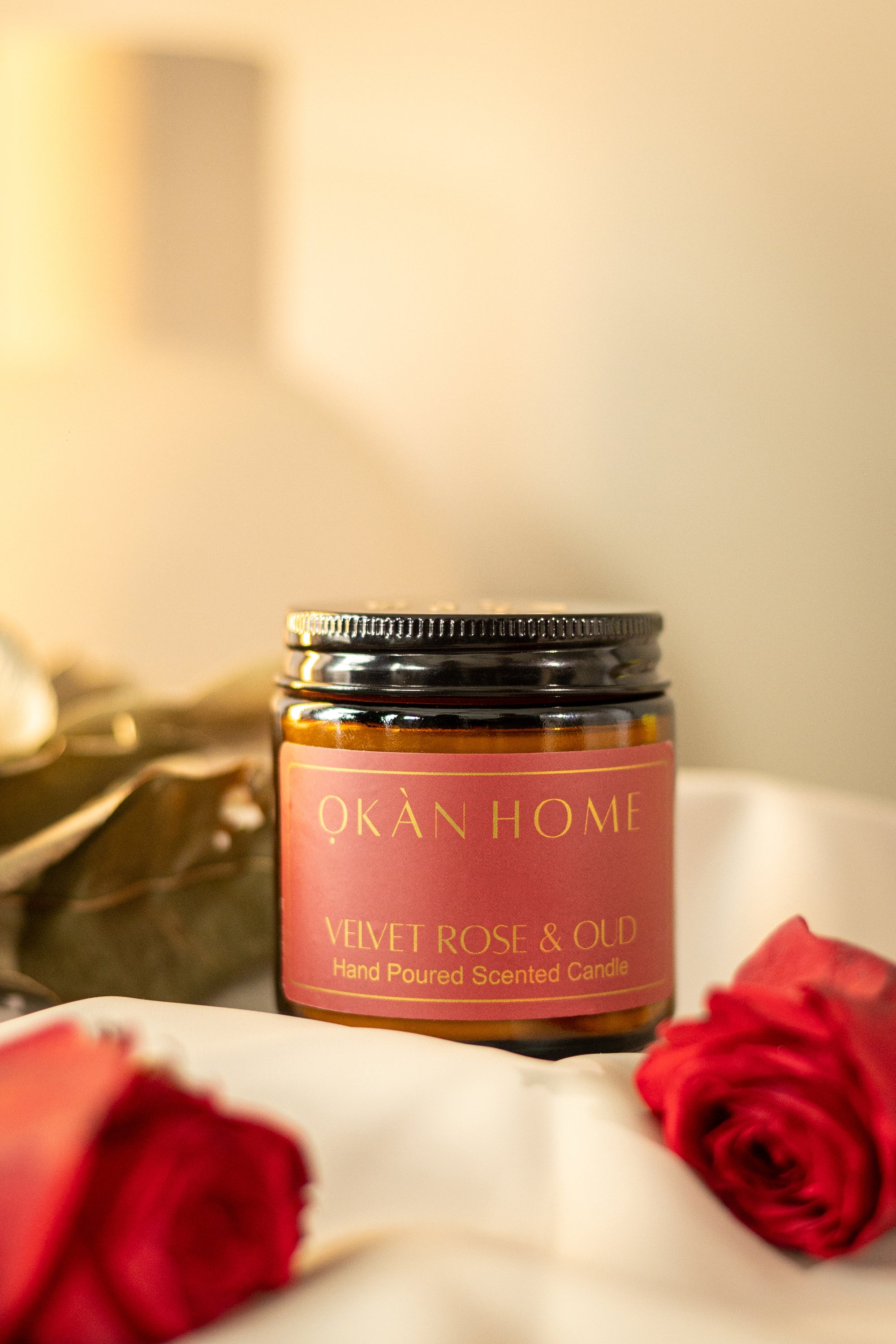 Velvet Rose & Oud Scented Candle